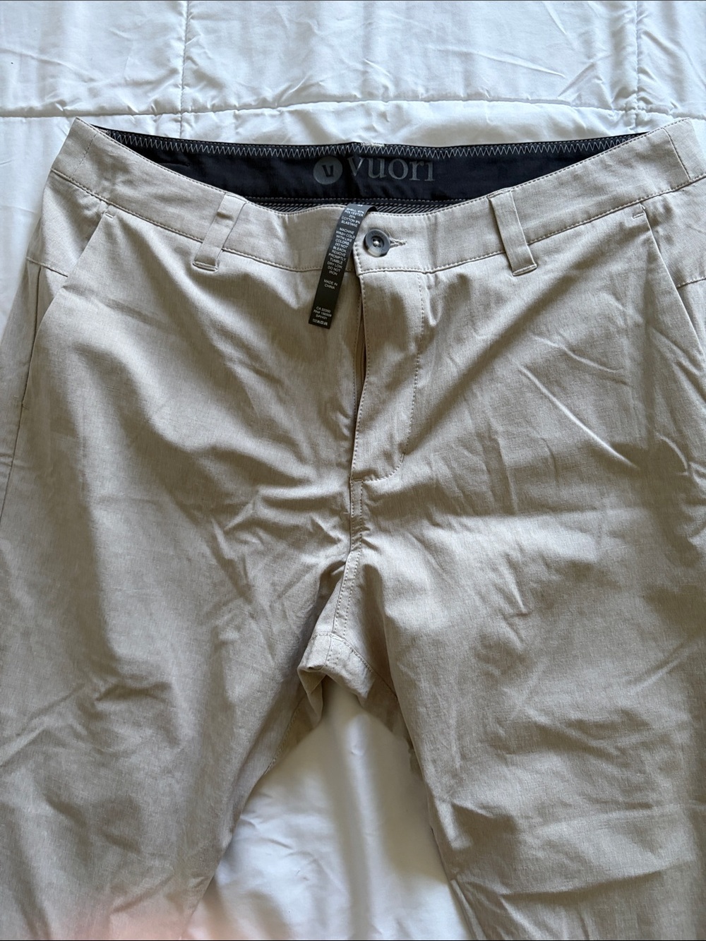 Vuori Men's Light Khaki Performance Chinos